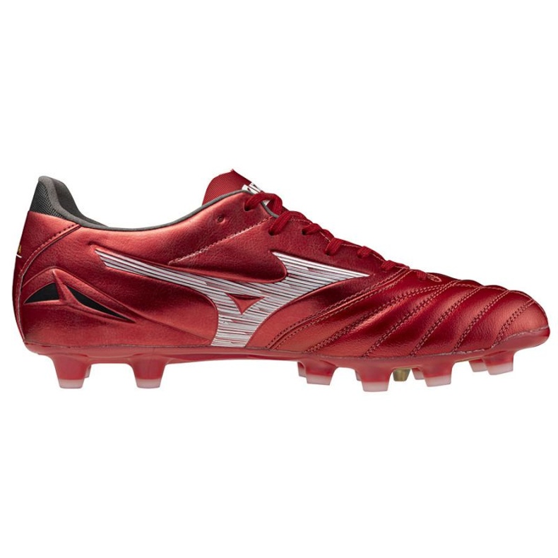 Mizuno Morelia Neo IV Pro FG P1GA253460 Sapatos de futebol vermelho 2