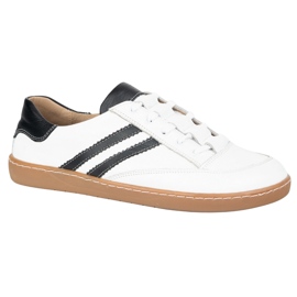 Sneakers descalços Kaia Olivier White Shoes com preto branco 1 Sneakers descalços Kaia Olivier White Shoes com preto branco 1