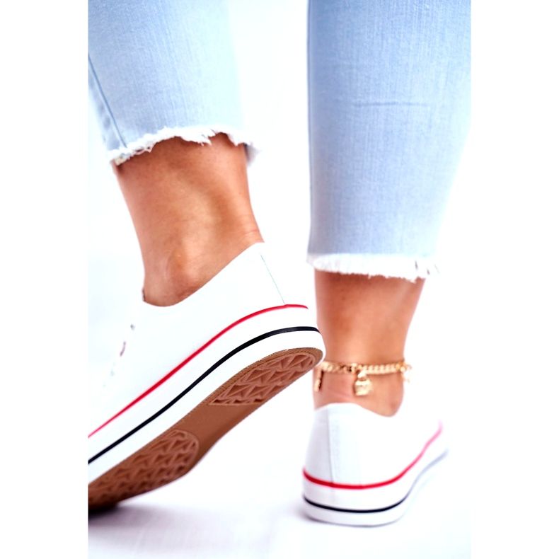 News Tênis feminino de tecido, branco 4