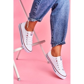 News Tênis feminino de tecido, branco 2