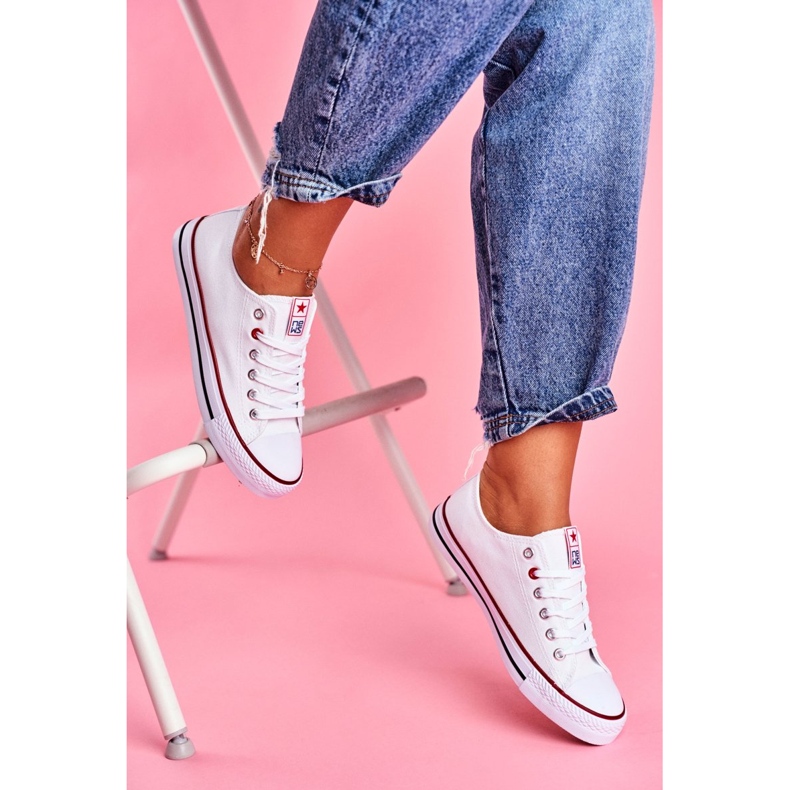 News Tênis feminino de tecido, branco 2