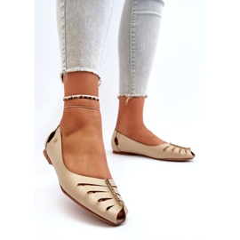 Zazoo 10009 confortável couro de couro de couro bege 2