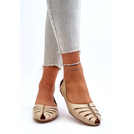 Zazoo 10009 confortável couro de couro de couro bege 4