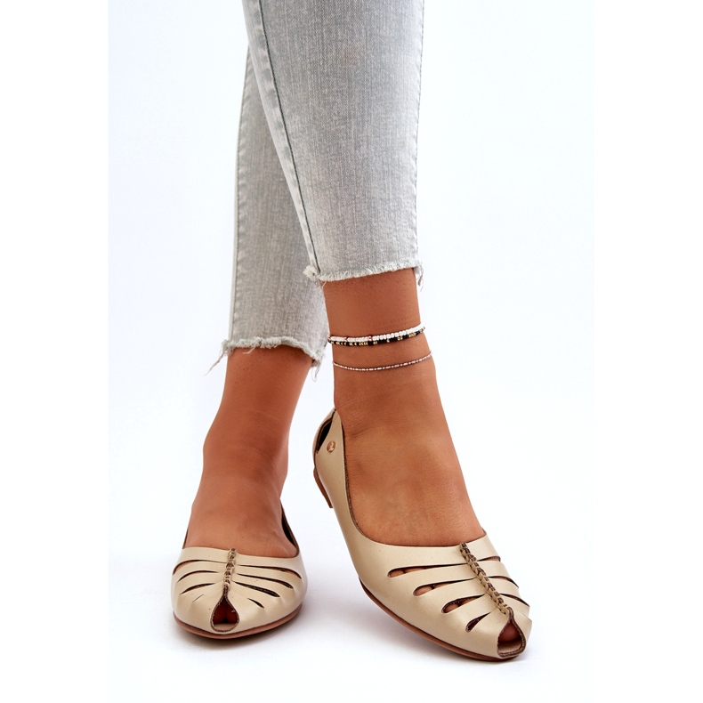 Zazoo 10009 confortável couro de couro de couro bege 4