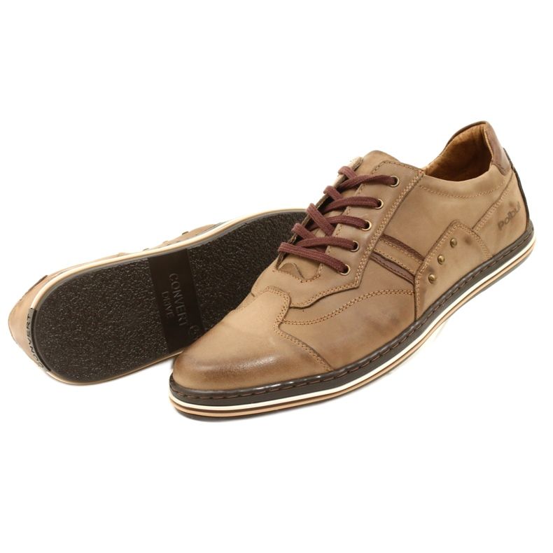 Polbut Sapatos masculinos casuais marrons 1801 marrom 10