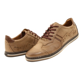 Polbut Sapatos masculinos casuais marrons 1801 marrom 9