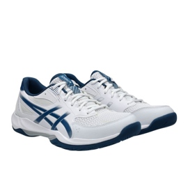 Sapatos de vôlei de gel-bocket asics 12 1071A116 100 branco 1