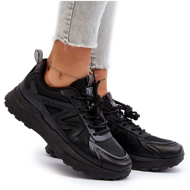 Tênis femininos Big Star nn274a085 preto 5