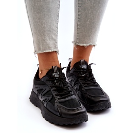 Tênis femininos Big Star nn274a085 preto 2