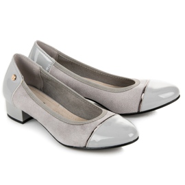 Vices Sapatos casuais de salto baixo cinza 1