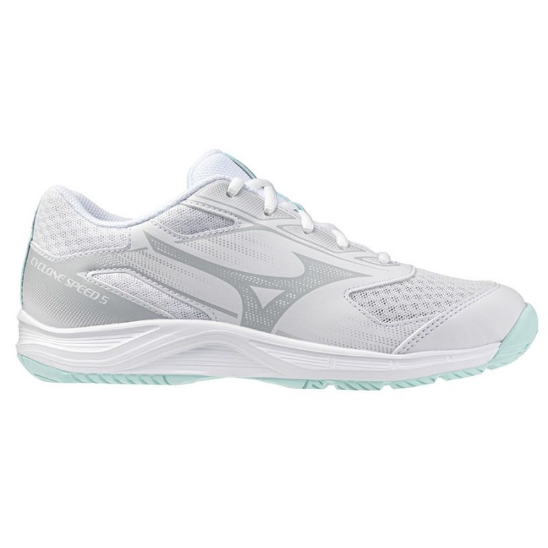 Velocidade do ciclone mizuno 5 v1gc258045 tênis de vôlei branco 1