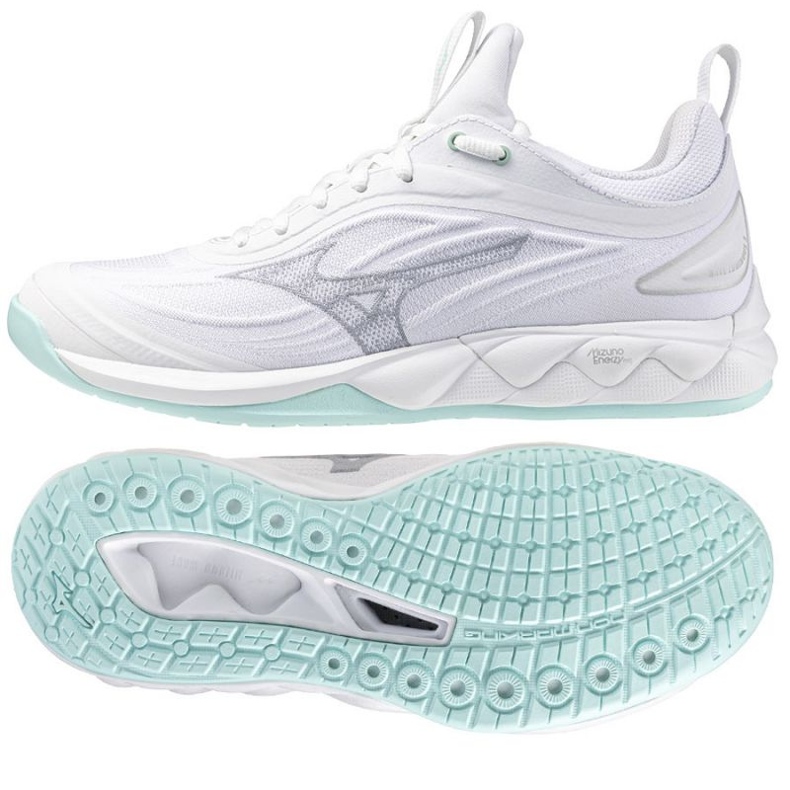 Mizuno Wave Luminous 3 V1GC242045 Sapatos de vôlei branco 1