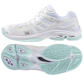 Tensão de onda Mizuno 2 V1GC246045 Sapatos de vôlei branco 1