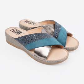 Shelvt Fuas azuis com pregos prateados azul 2