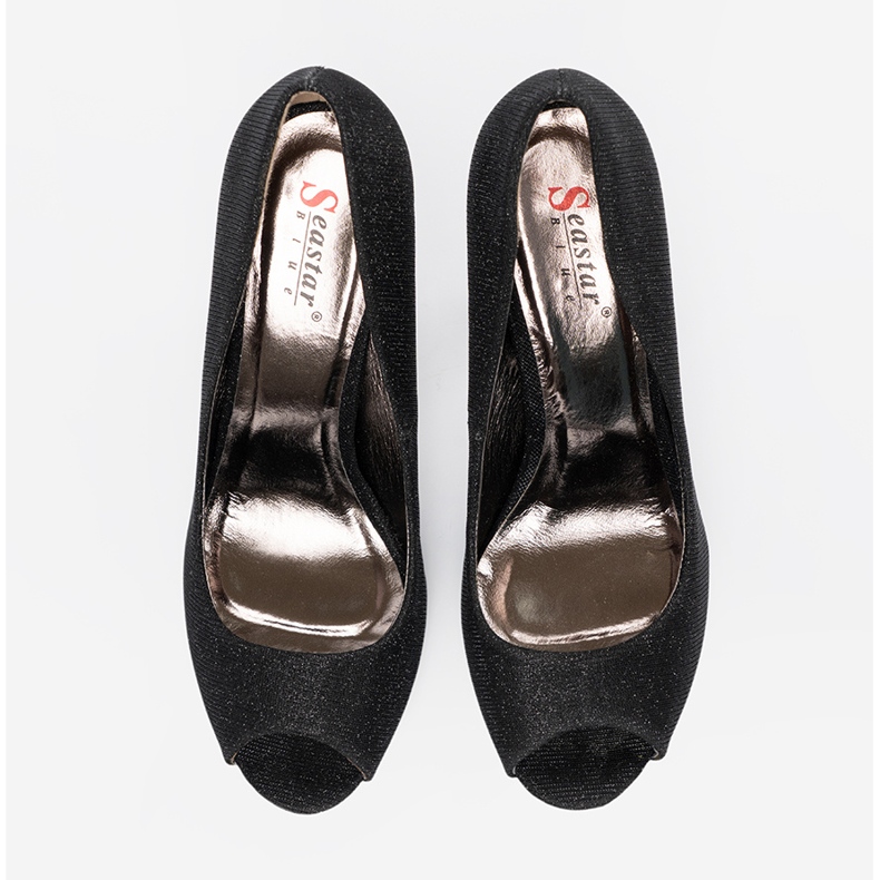 Seastar Bombas de glitter preto com dedos nus 2