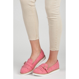 Vices Mocassins com fivela decorativa rosa 1 Vices Mocassins com fivela decorativa rosa 1