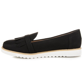 Vices Mocassins com fivela decorativa preto 1