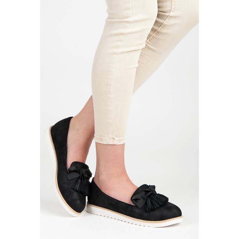 Vices Lordes de camurça com franjas preto 2