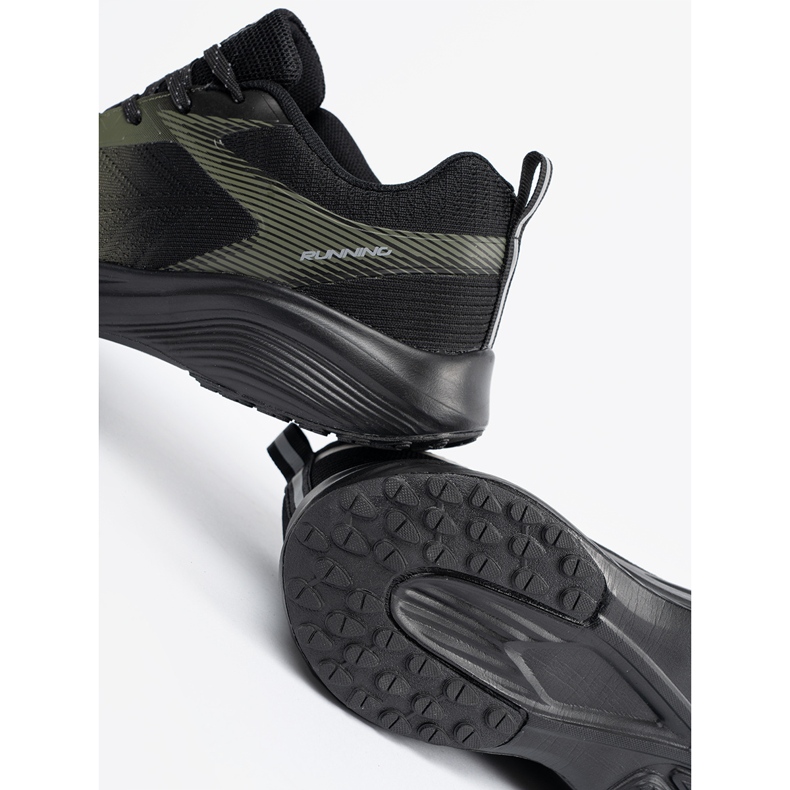 DK Sapatos esportivos masculinos verdes escuros preto 1