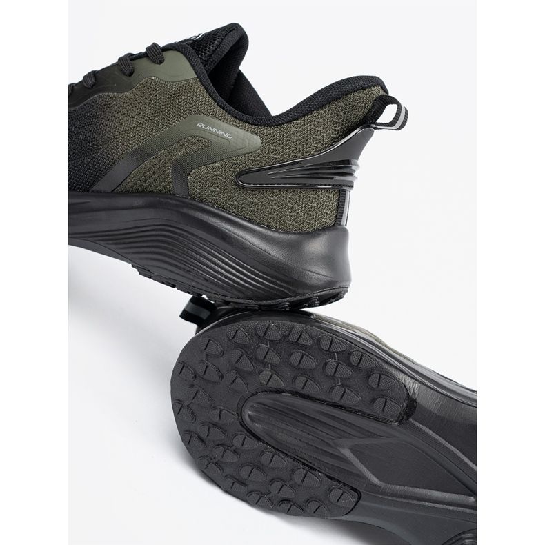 DK Sapatos esportivos masculinos pretos e verdes 1