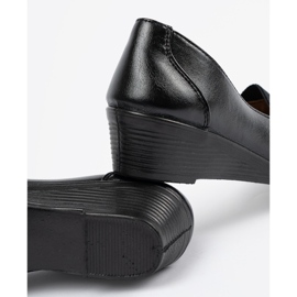 Sapatos femininos negros clássicos preto 1