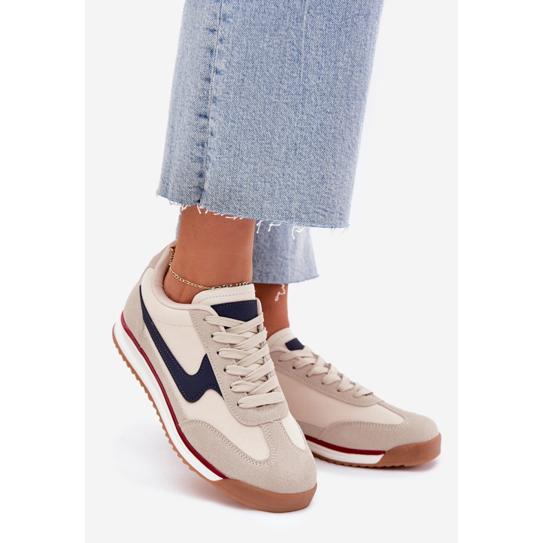 EVento Tênis feminino bege calçado esportivo 1