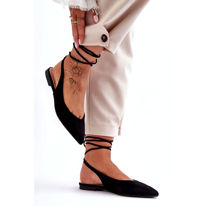 Ballerinas Eco-Eduamente das Mulheres preto 3