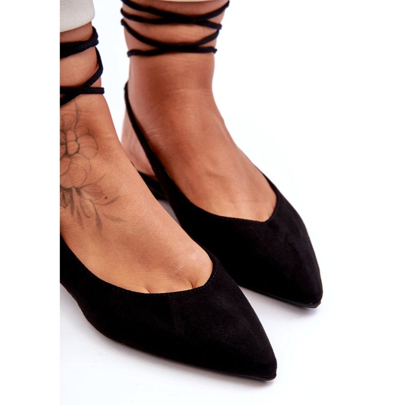 Ballerinas Eco-Eduamente das Mulheres preto 4