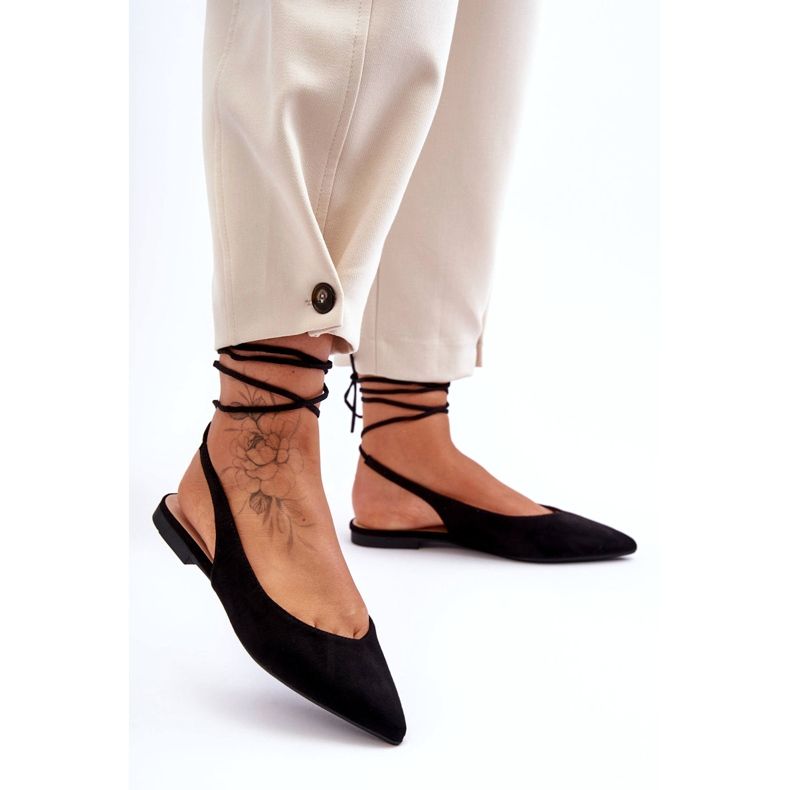 Ballerinas Eco-Eduamente das Mulheres preto 1