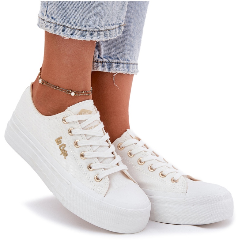 Tênis femininos na plataforma Lee Cooper LCW-25-02-3289 White branco 4