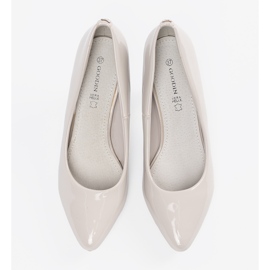 Goodin Saltos altos e envernizados de cinza claro 2