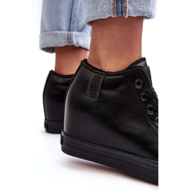 Big Star Tênis femininos em uma grande estrela de couro ecológico MM274001 Black preto 3