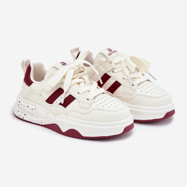 Boto Tênis infantis na plataforma bege e bege Grellio 1