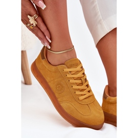 Camurça feminina tênis Big Star RR274846 Hi-polish Yellow System amarelo 2