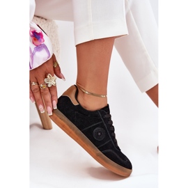 Camurça feminina tênis Big Star RR274851 Hi-Polish System Black preto 2