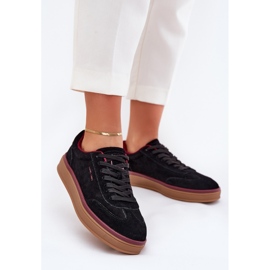 Camurça feminina tênis Big Star de Daniel Lopez SS2D4006 Black preto 2