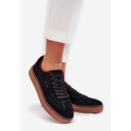 Camurça feminina tênis Big Star de Daniel Lopez SS2D4006 Black preto 1