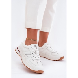 Sapatos de couro feminino tênis Big Star de Daniel Lopez SS2D4042 White branco 2