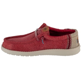 Hey Dude Ei cara wally juta m 43085-79b sapatos vermelho 2