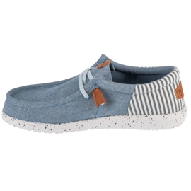Hey Dude Ei cara Wally Wally Nu Prep M 43126-4XA Sapatos azul 2