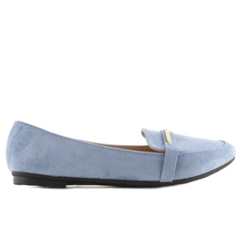 Mocassins azuis de mulher 9988-121 denim azul 2