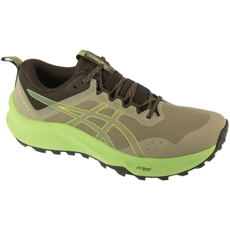 ASICS TRABUCO Terra 3 M 1011C152-301 tênis de corrida verde 1