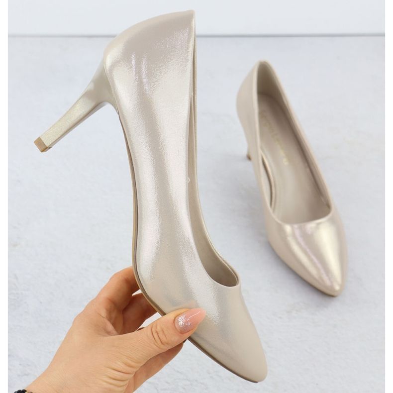 High Heels Satin Feminino -Golden Sergio Leone 1336 dourado 1