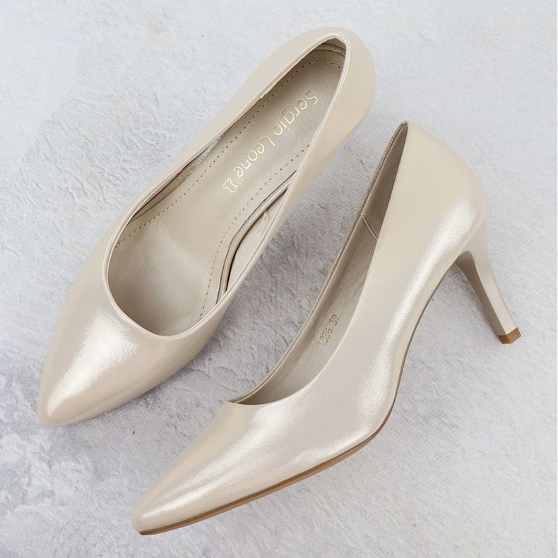 High Heels Satin Feminino -Golden Sergio Leone 1336 dourado 2