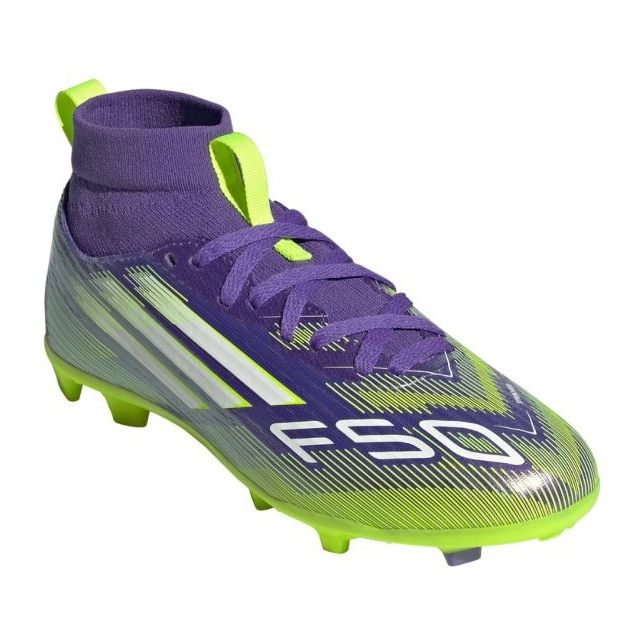 Adidas F50 Club tf Mid Jr Ji0039 Sapatos de futebol roxo 2