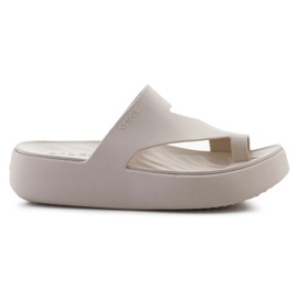 Flip-Flops Crocs Getaway Platform Toe Loop 210834-0LH bege 6 Flip-Flops Crocs Getaway Platform Toe Loop 210834-0LH bege 6