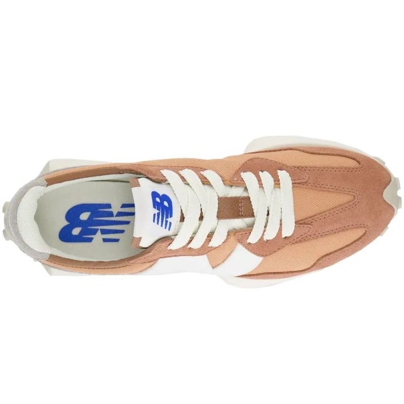 Sapatos esportivos femininos New Balance 327 Sneakers Suede Orange (U327CI) 2