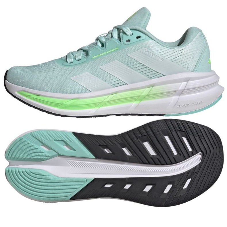 Adidas Questar 3 tênis de corrida em JQ5068 verde 1