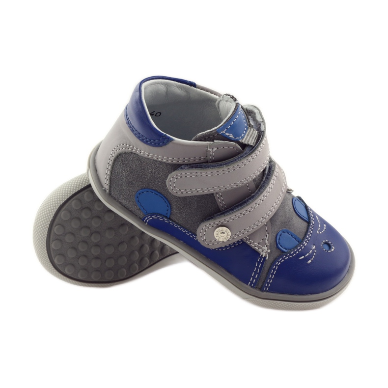 Sapatos de menino para coelho Bartek 11702 cinza azul 3