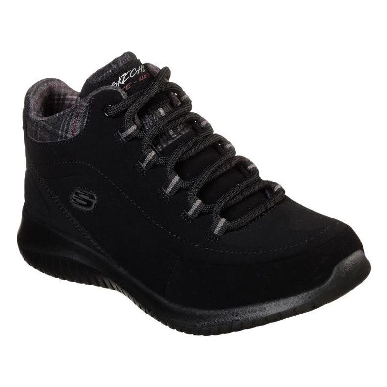 Skechers Ultra Flex apenas sapatos de refrigeração em 12918-BBK preto 1